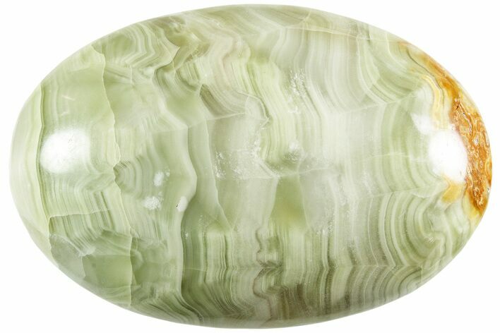 Polished, Green (Jade) Onyx Palm Stone - Afghanistan #223998